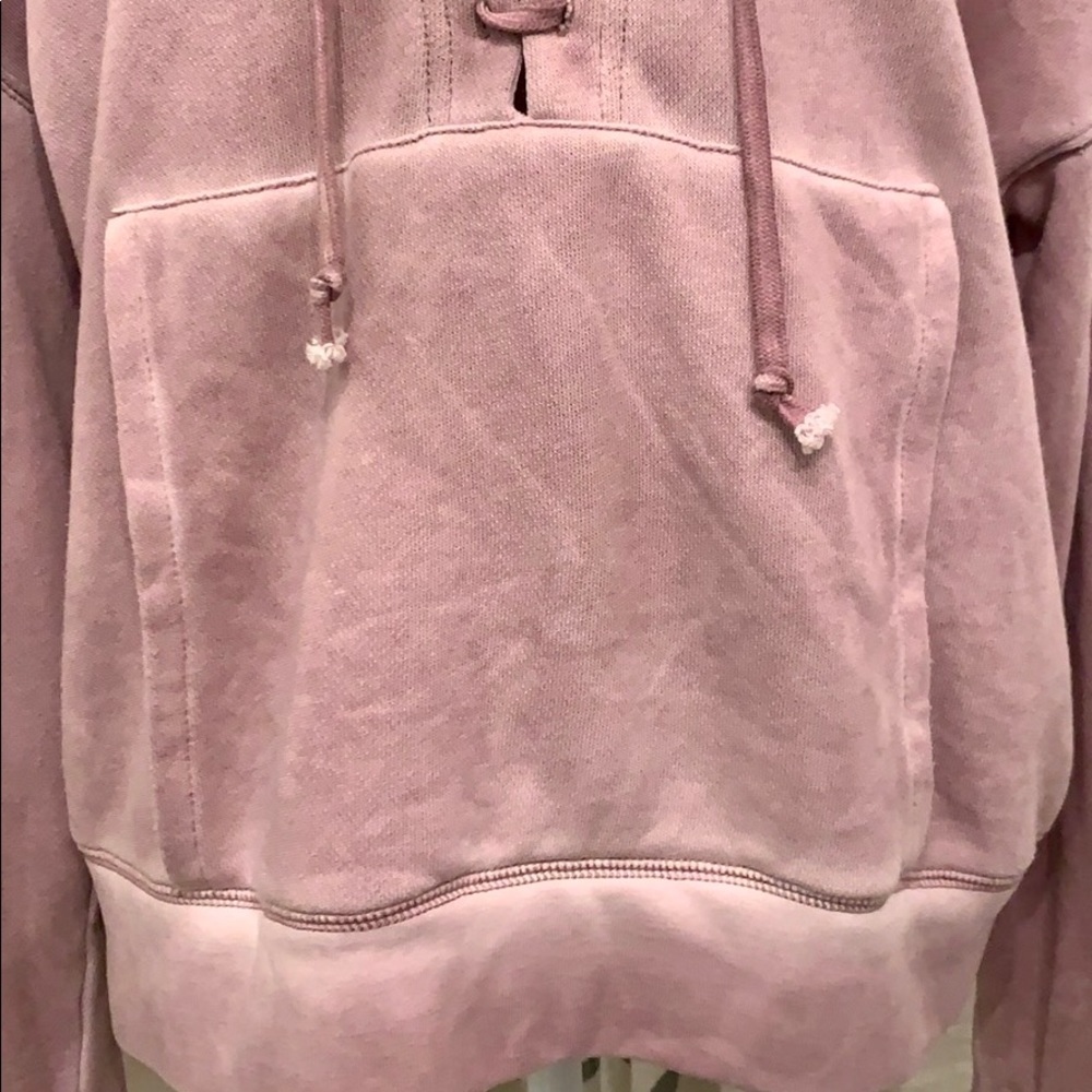 💕Super Cute American Eagle Lace-Up Hoodie - Sz: M - Picture 3 of 8